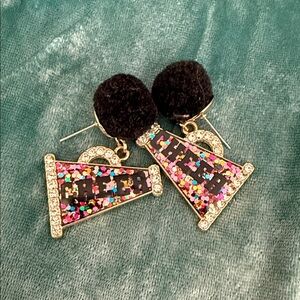 SUGAR FIX BAUBLE BAR CHEERLEADER MEGAPHONE EARRINGS